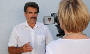 Teilnehmer beim Kameratraing